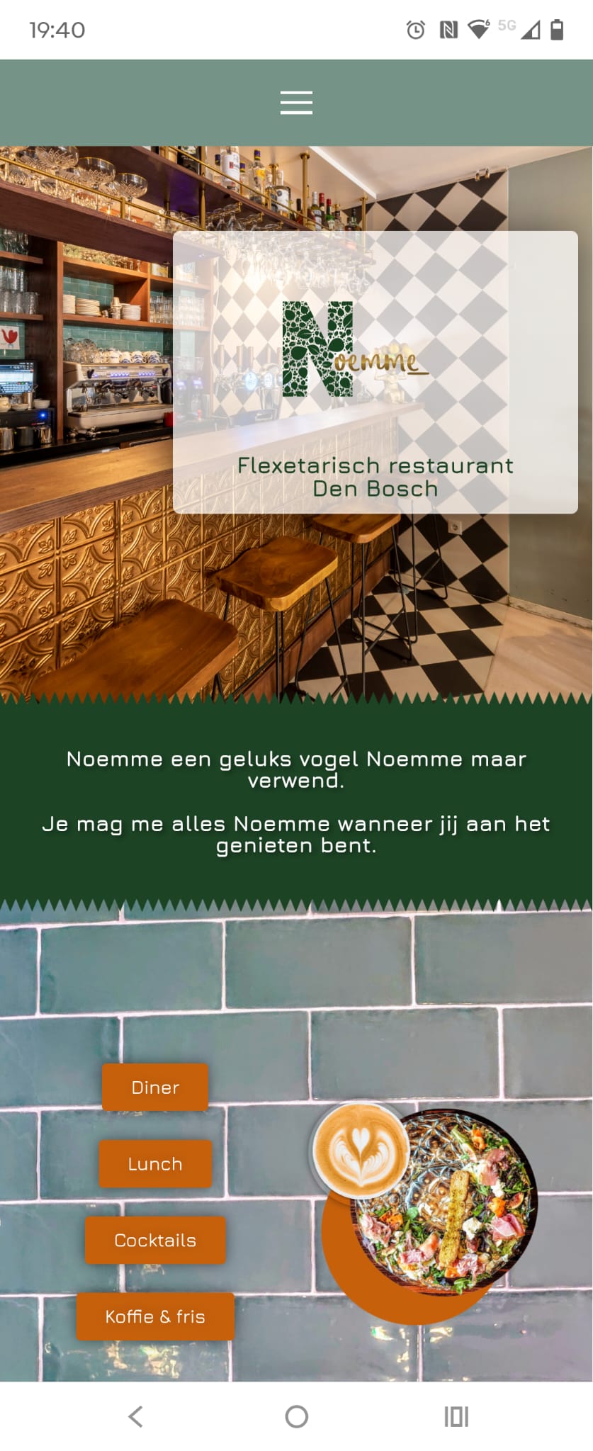 Noemme website mobiel responsive